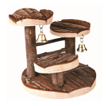 Խաղալիք կրծողների համար՝ փայտյա 2 զանգակներով