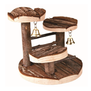Խաղալիք կրծողների համար՝ փայտյա 2 զանգակներով