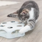 Интерактивная игрушка для кошек 6-гранник с вращающимся пером