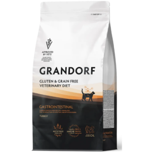 Չոր կեր մարսողական խնդիրներ ունեցող կատուների համար (Հնդկահավ 2կգ) — Grandorf Vet Cat Gastrointestinal