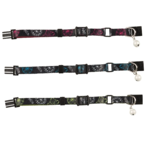 Kitten Collar with Reflective Elements, Elastic, with Bell