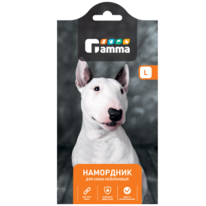 Նեյլոնե դնչկալ շների համար, չափս L, 370 x 70 x 85մմ