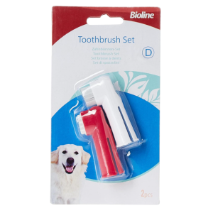 Finger Toothbrush Set (Finger Brush + Massage Brush) 2 pcs Bioline