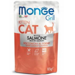 Пауч для котят 85г (лосось) Monge Grill