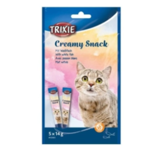 Թունա և սպիտակ ձկան պյուրե կատուների համար, 5×14 գ