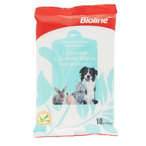 Universal Cosmetic Wipes for Pets 10 pcs Bioline
