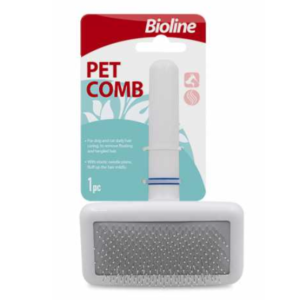 Расческа для животных (Белая) Bioline