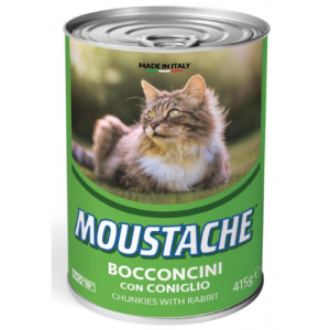 Պահածո կատուների համար՝ (ճագար) 415 գ MUSTACHE