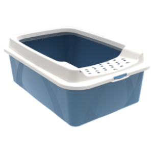 Open Cat Litter Box BEA BLUE