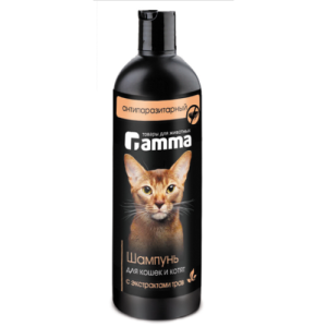Antiparasitic shampoo for cats and kittens with natural herbal extract, 250 ml GAMMA