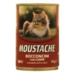 Консервы для кошек, мясные (415 г) MUSTACHE