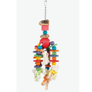 Գունավոր փայտե խաղալիք թութակի համար (35սմ) Trixie