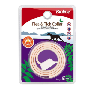Flea and Tick Collar for Dogs – Orange Flavour 60 cm Bioline
