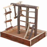 Natural Wood Activity Stand for Birds Trixie