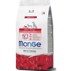 Չոր սնունդ Monge Dog Mini Puppy & Junior փոքր ցեղատեսակի ձագերի համար (12 կգ)