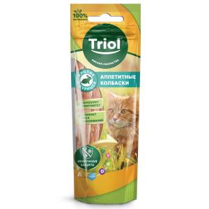 Նրբերշիկներ նապաստակից և հավից կատուների համար, 40 գ Triol