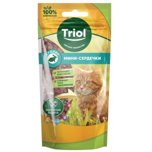 Նրբաճաշակ մինի-սրտիկներ նապաստակի մսից կատուների համար, 40 գ Triol
