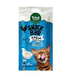 Հյուրասիրություն կատուների համար՝ հավով և թունայով Triol SNACK BAR