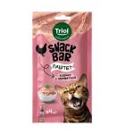 Կատվի պաշտետ՝ հավով և ծովախեցգետնով, 10 գ Triol SNACK BAR