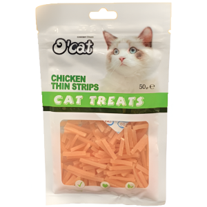 Կատվի հյուրասիրություն Հավի բարակ շերտեր