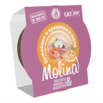 Լամիստեր կատուների համար՝ ճուտով և խեցգետնով ժելեում, 75 գ MOLINA Holistic