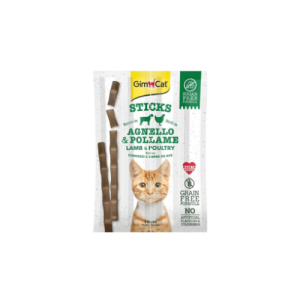 Կատուների հյուրասիրություն Հավով և գառան միսով- GimCat 4հատ