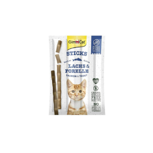 Կատուների հյուրասիրություն Սաղմոնով և Թրաուտով- GimCat 10հատ