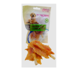 Հյուրասիրություն շների համար ապխտած հավի ջեռկի և կովի կաշվից ձողիկներ