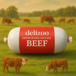 Delizoo Տավարի մսով Նրբերշիկ շների համար – 350g