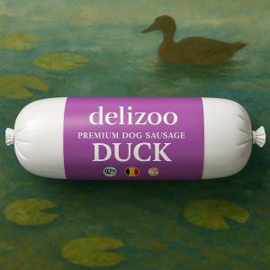 Delizoo Բադի մսով Նրբերշիկ շների համար – 350g