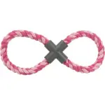 Trixie Dog Toy – Figure-of-8 Rope with Plastic Cross, 35 cm