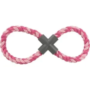 Trixie շան խաղալիք՝ ութաձև հյուսված պարան պլաստիկ խաչով, 35 սմ