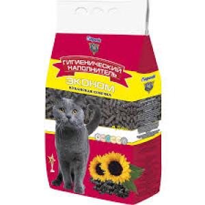 Eco-Friendly Absorbent Cat Litter "Kuban Sunflower Seed" — Barsik ECO Sunflower, 4.54L