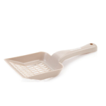 Beeztees Пластиковый совок для кошачьего туалета – Бежевый, крупная сетка (27×10×20 см)