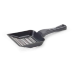 Beeztees Plastic Cat Litter Scoop – Anthracite, Coarse Mesh