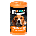 Gamma БИО пакеты для выгула собак 25 шт/рулон, 240 x 360 мм