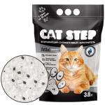 CAT STEP Arctic Black&White | Впитывающий силикагелевый наполнитель, 3.8 л