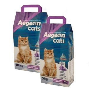 Կատվի լցանյութ լավանդայի բույրով – 5 կգ / 10 կգ Aegean Cats