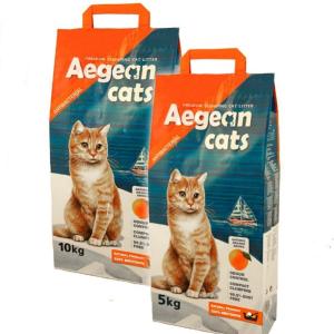 Կատվի լցանյութ նարինջի բույրով – M (5 կգ) / L (10 կգ) Aegean Cats