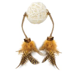 Կատվի խաղալիք՝ «Տալիսման փետուրներով», Ø50×350 մմ Triol NATURAL