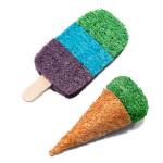 Triol NATURAL Toy Set for Small Animals "Loofah Ice Cream", 90 mm / 75 mm