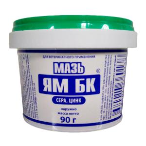 Ointment YAM — Antiparasitic and Fungicidal Ointment for Animals, 90g