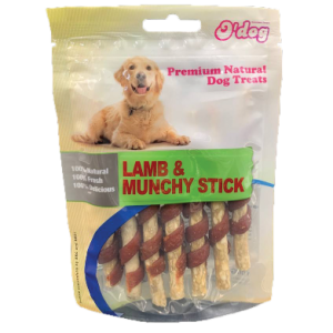 Հյուրասիրություն շների համար գառան համով հյուսված փայտիկներ