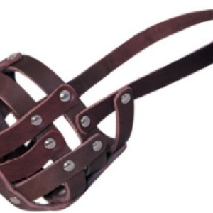 Կաշվե դնչկալ (վանդակավոր) «Cocker» 24սմ/8սմ