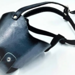 Намордник кожаный люкс (цельный) 46см/13см (Азиат, Кавказец)