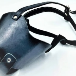 կաշվե դնչկալ մեծ ցեղատեսակի շների համար (մեկ կտոր) 46սմ/13սմ (ասիական, կովկասյան)