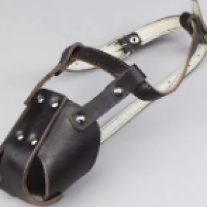 Կաշվե դնչկալ «Spaniel boy» (մեկ կտոր) 26սմ/7սմ (մեծ Ջեք Ռասել, սպանիել տղա, խասկիի ձագ)