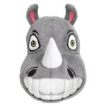 Triol “Toothy Rhino” Soft Dog Toy – Fabric + TPR – 140 mm