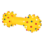 Trixie Vinyl Dumbbell Dog Toy (14.5 cm, Yellow)