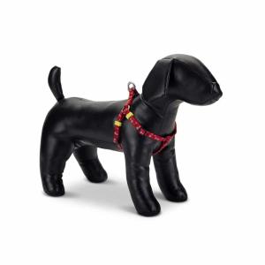 Beeztees Կարմիր Նեյլոնե Շլեյկա “Աստղիկներ” – XL (60–100 սմ x 25 մմ)